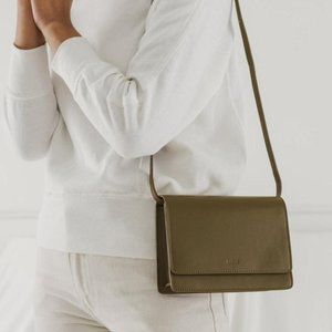Baggu Leather Crossbody Bag